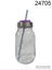 Imagen de FRASCO DE VIDRIO C/ TAPA A ROSCA Y BOMBILLA 650ML 3.26